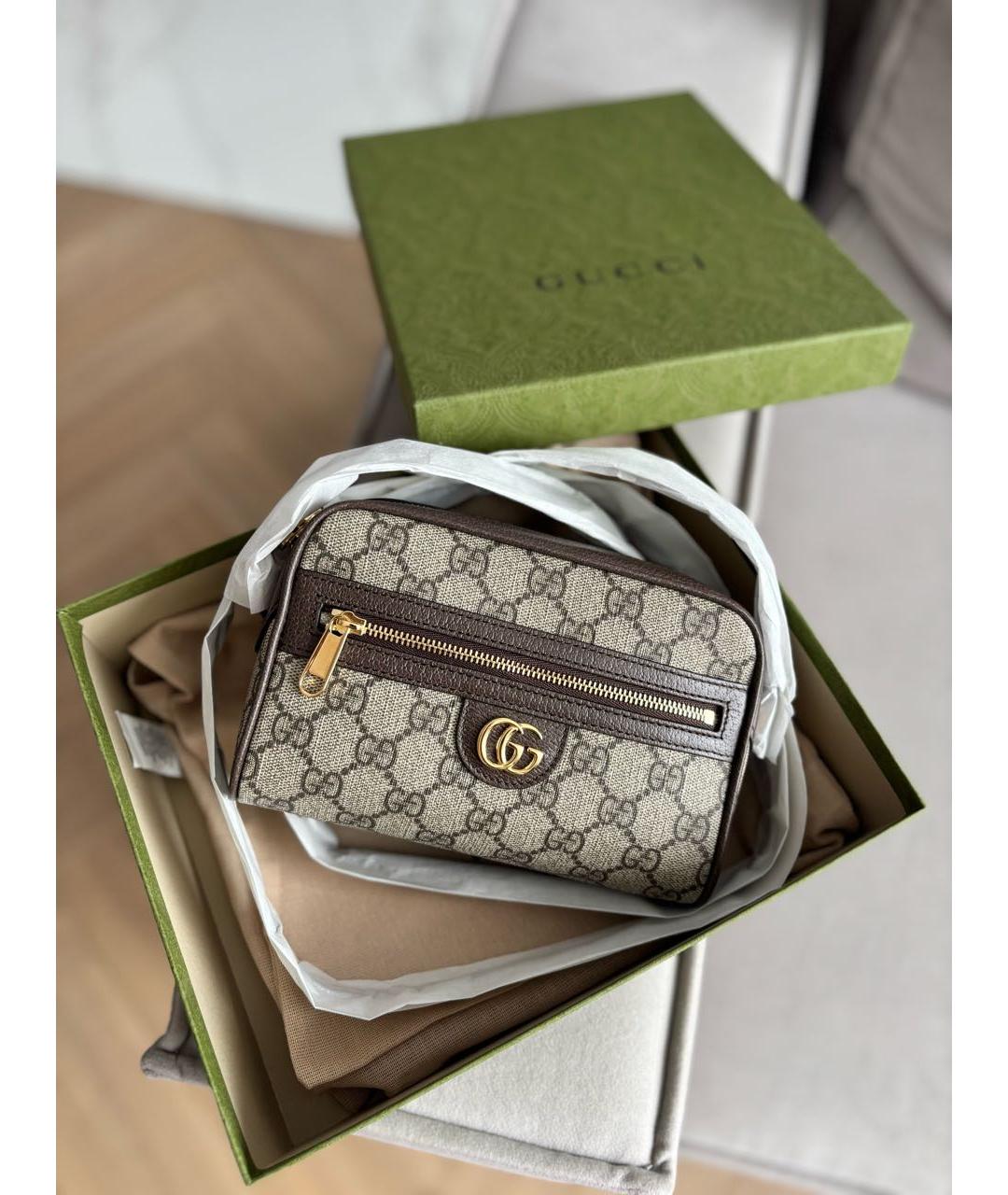 GUCCI Коричневая сумка через плечо, фото 3