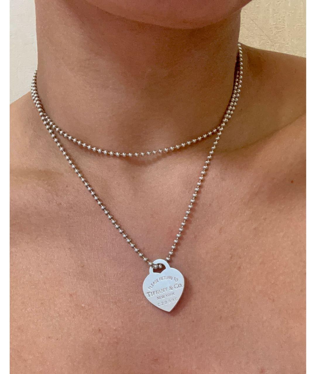TIFFANY&CO Серебряное серебряное колье, фото 3