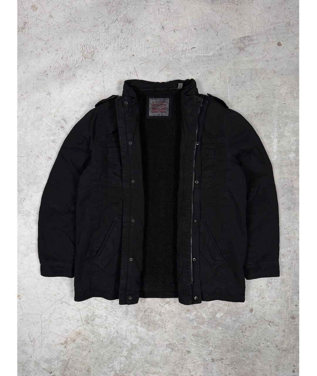 LEVI'S Черная хлопковая куртка, фото 5