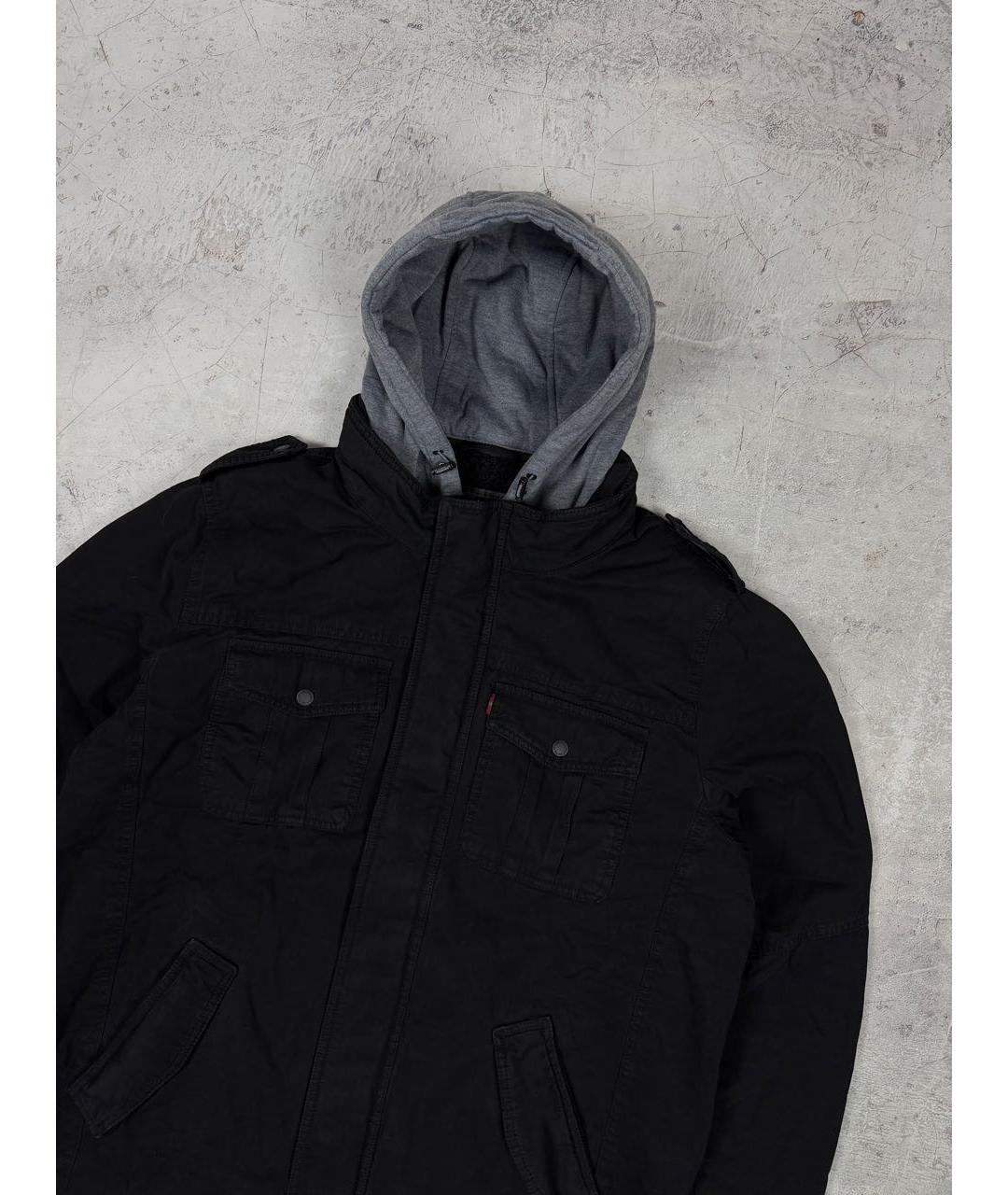 LEVI'S Черная хлопковая куртка, фото 3