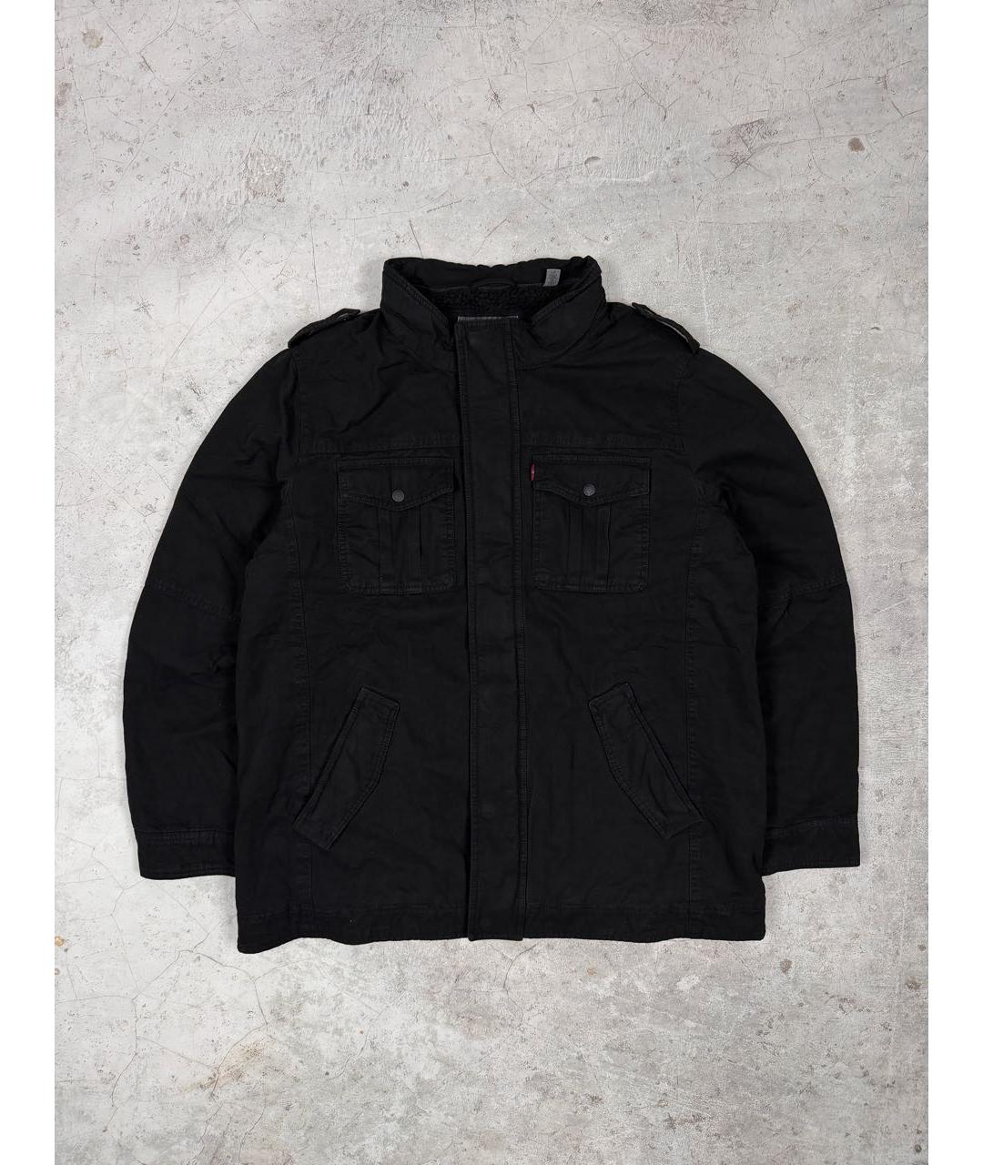 LEVI'S Черная хлопковая куртка, фото 4