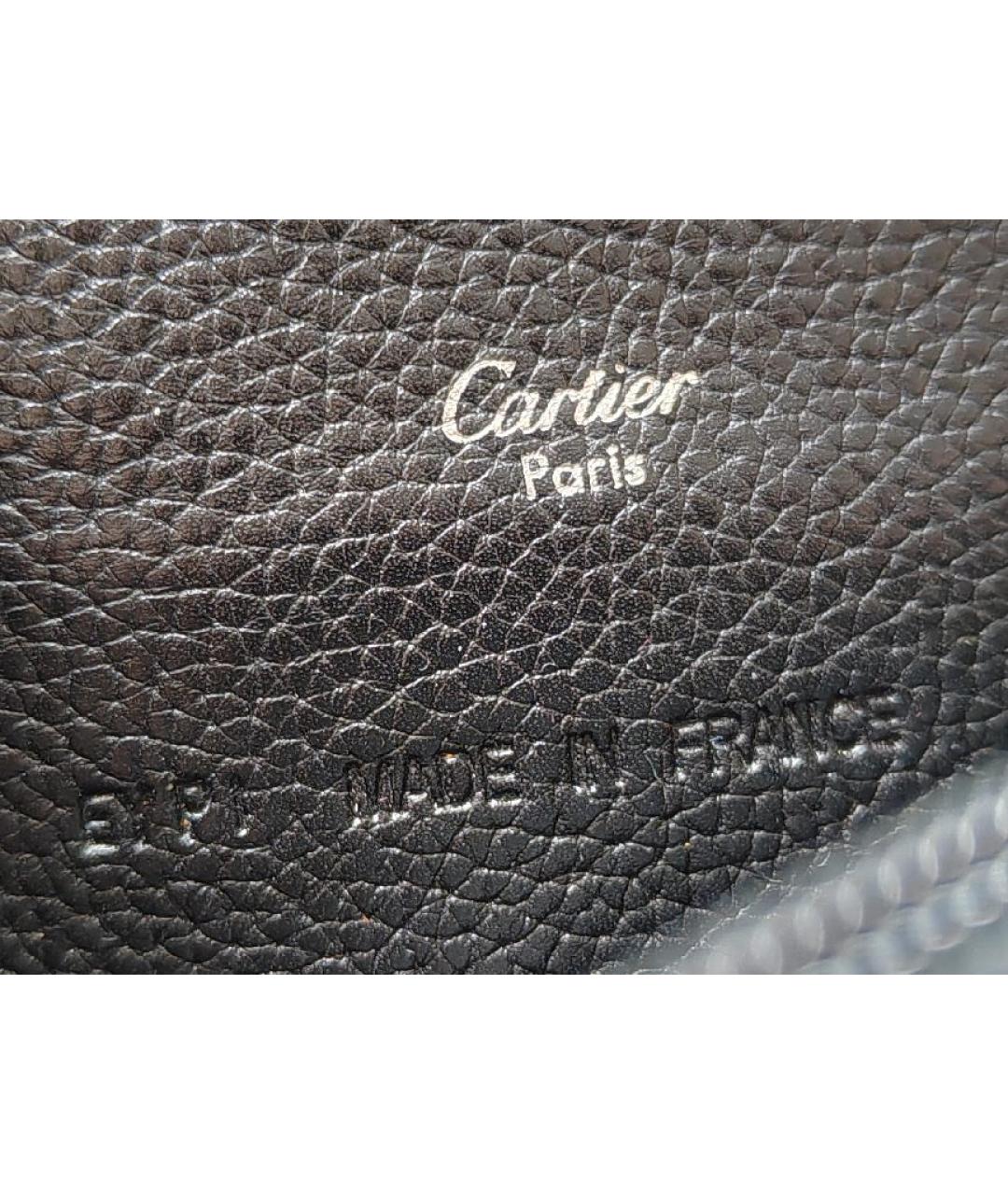 CARTIER Черный кожаный кошелек, фото 7