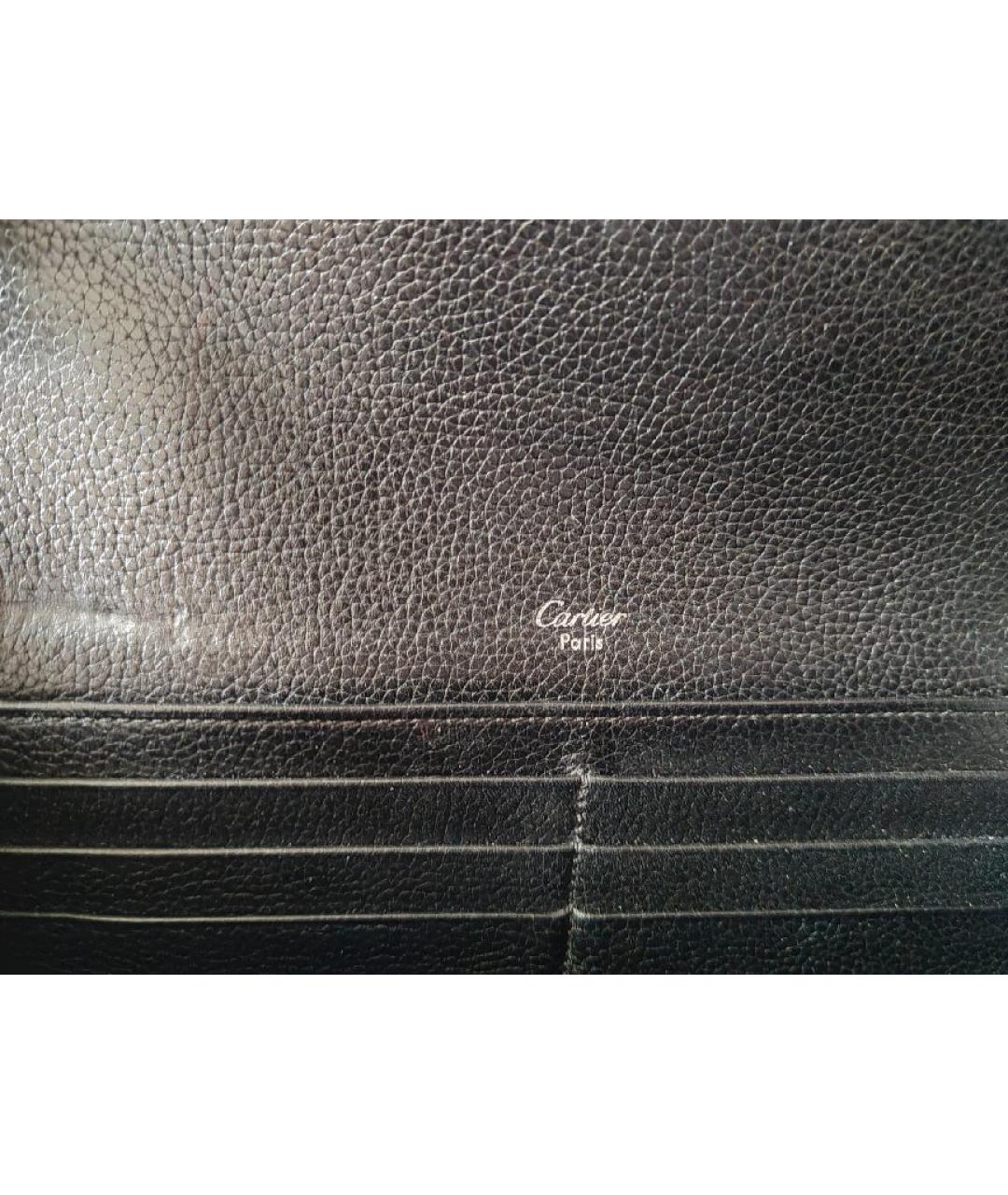 CARTIER Черный кожаный кошелек, фото 5