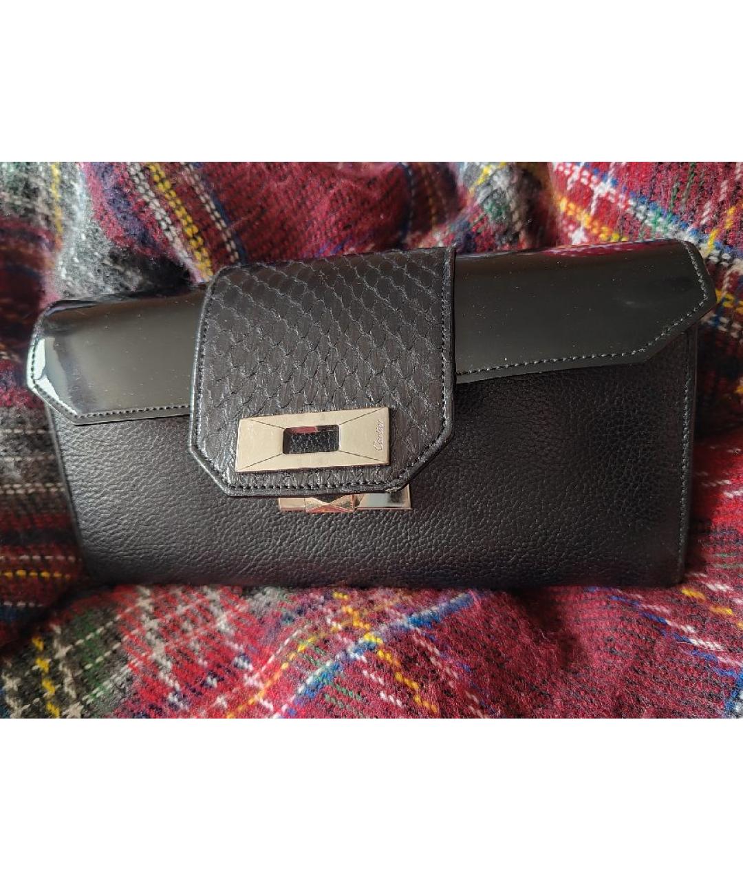 CARTIER Черный кожаный кошелек, фото 6