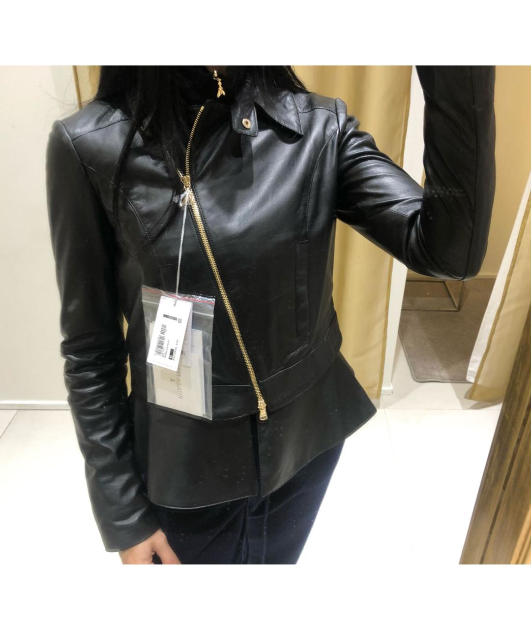 PATRIZIA PEPE Черная кожаная куртка, фото 7