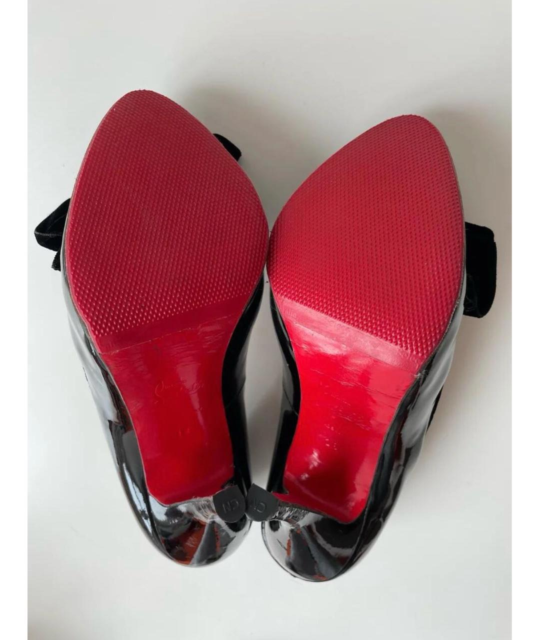 CHRISTIAN LOUBOUTIN Черные туфли из лакированной кожи, фото 6