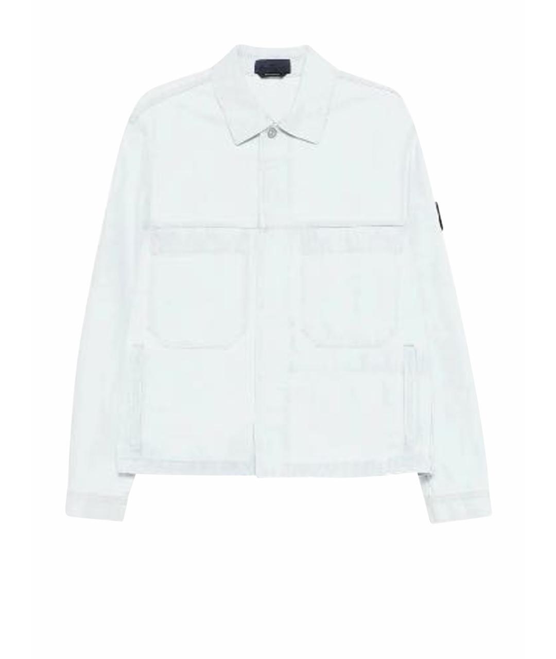 STONE ISLAND Голубая хлопковая куртка, фото 1