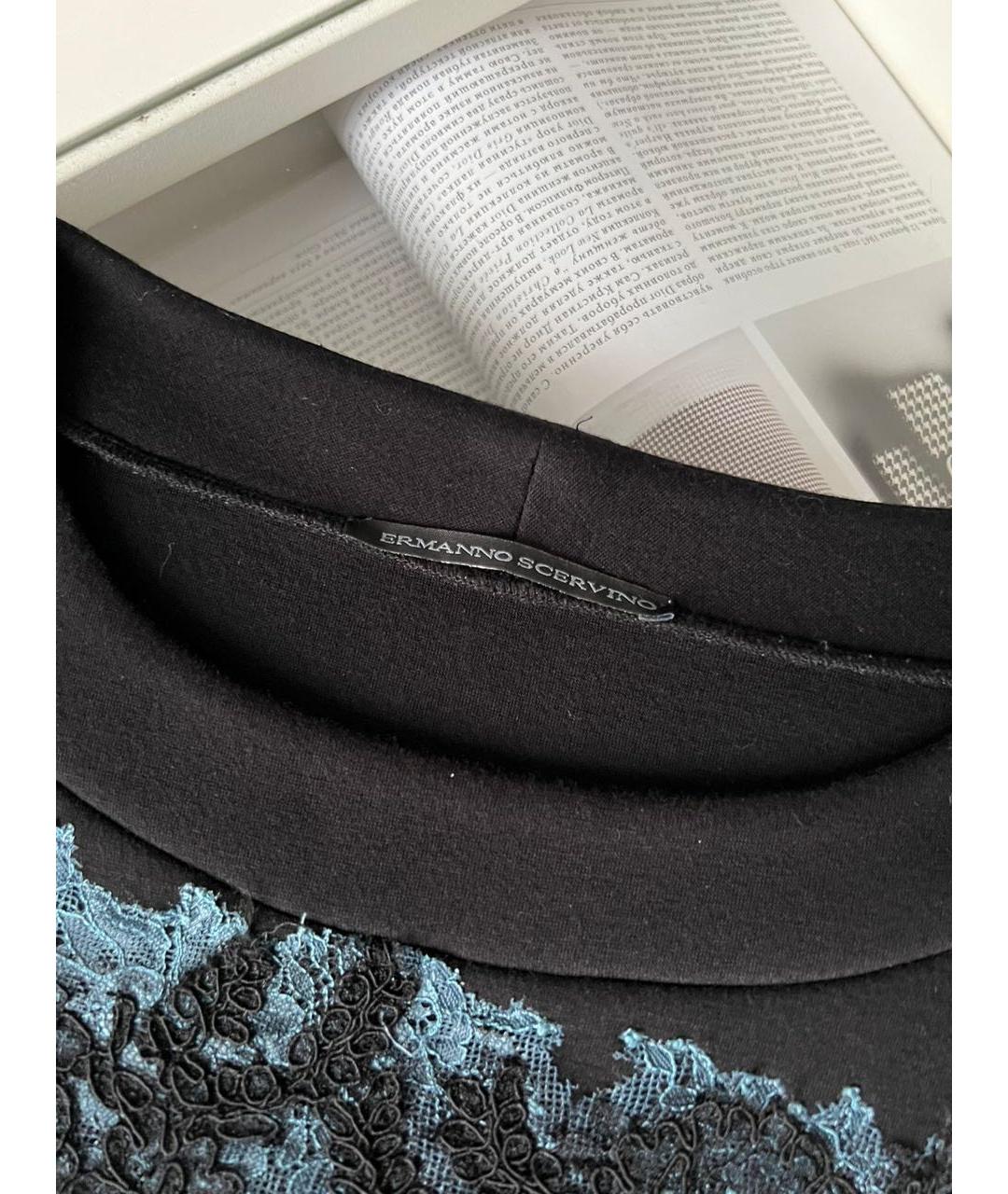 ERMANNO SCERVINO Черный джемпер / свитер, фото 4