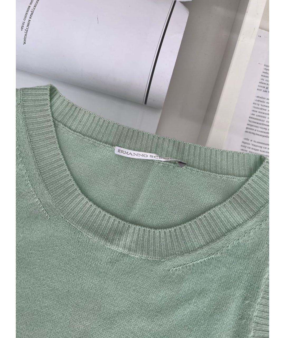 ERMANNO SCERVINO Зеленая майка, фото 5