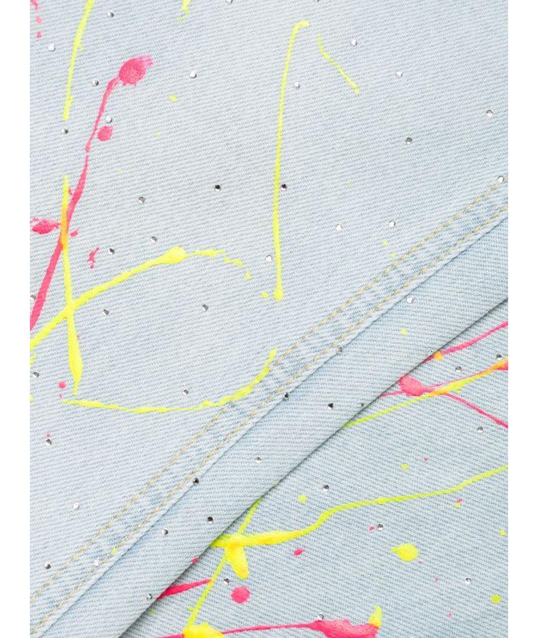 PHILIPP PLEIN Мульти хлопковые прямые джинсы, фото 7