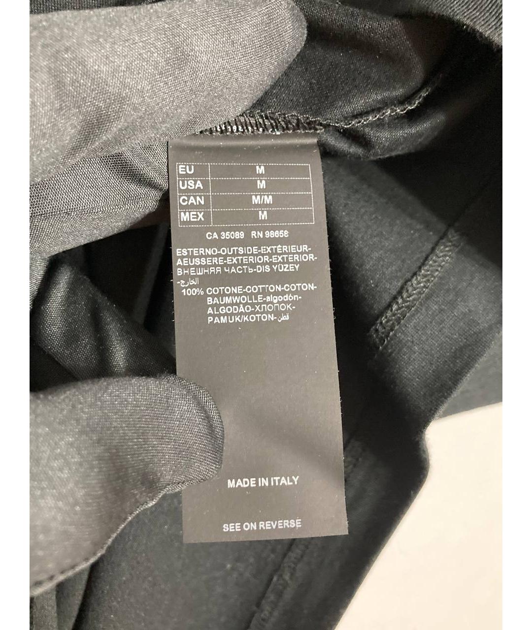 PAUL & SHARK Черная хлопковая футболка, фото 9