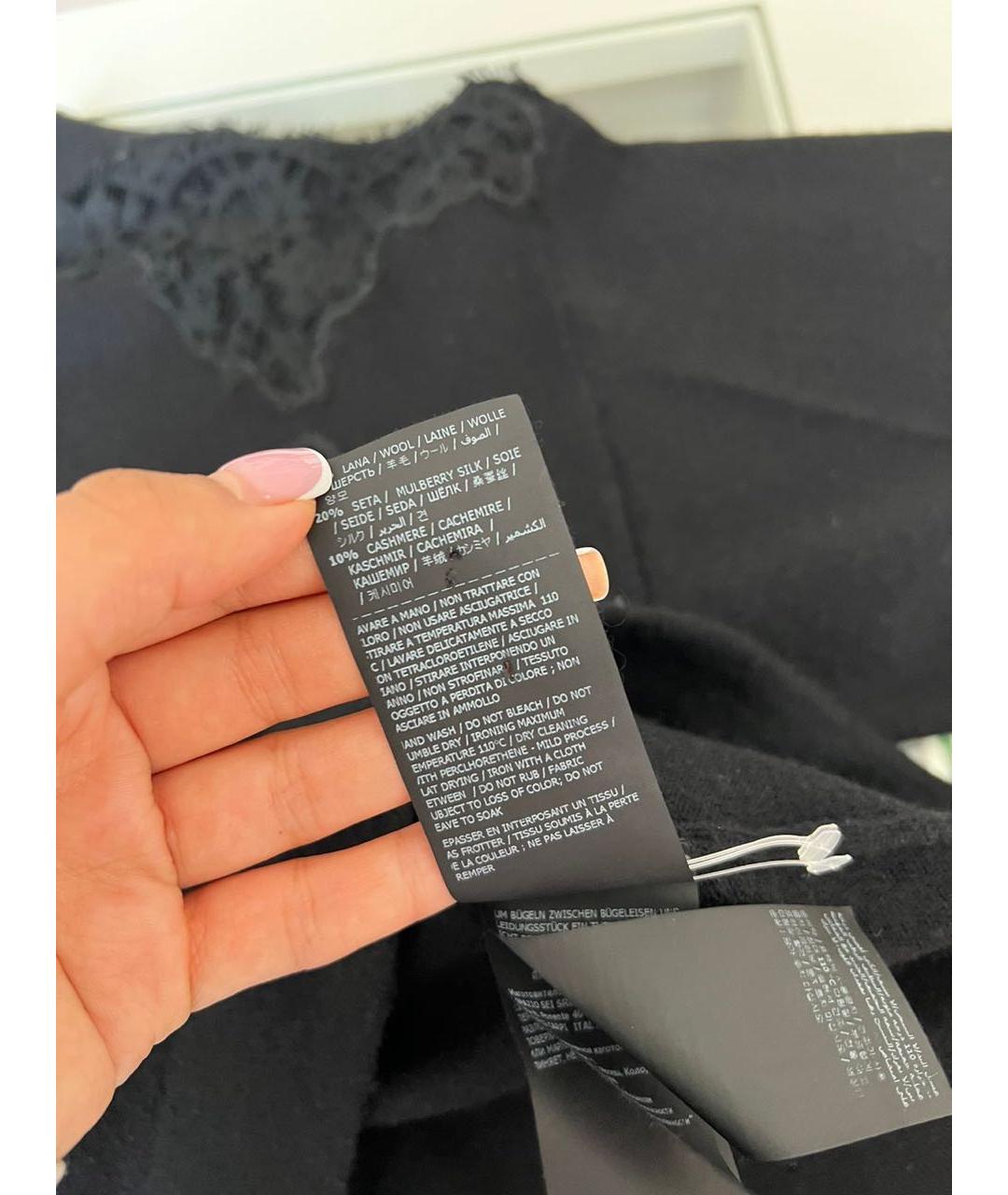 ERMANNO SCERVINO Черный джемпер / свитер, фото 5