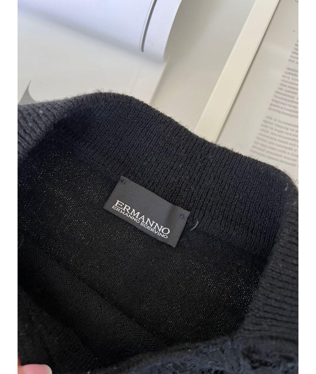 ERMANNO SCERVINO Черный джемпер / свитер, фото 3