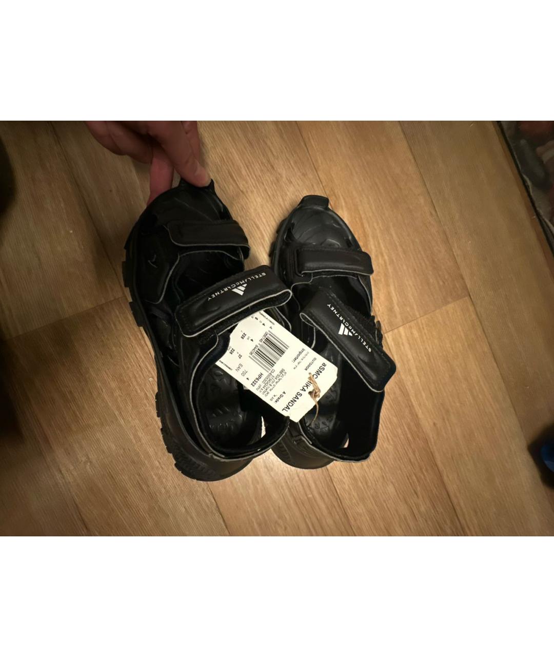 ADIDAS BY STELLA MCCARTNEY Черные сандалии, фото 6