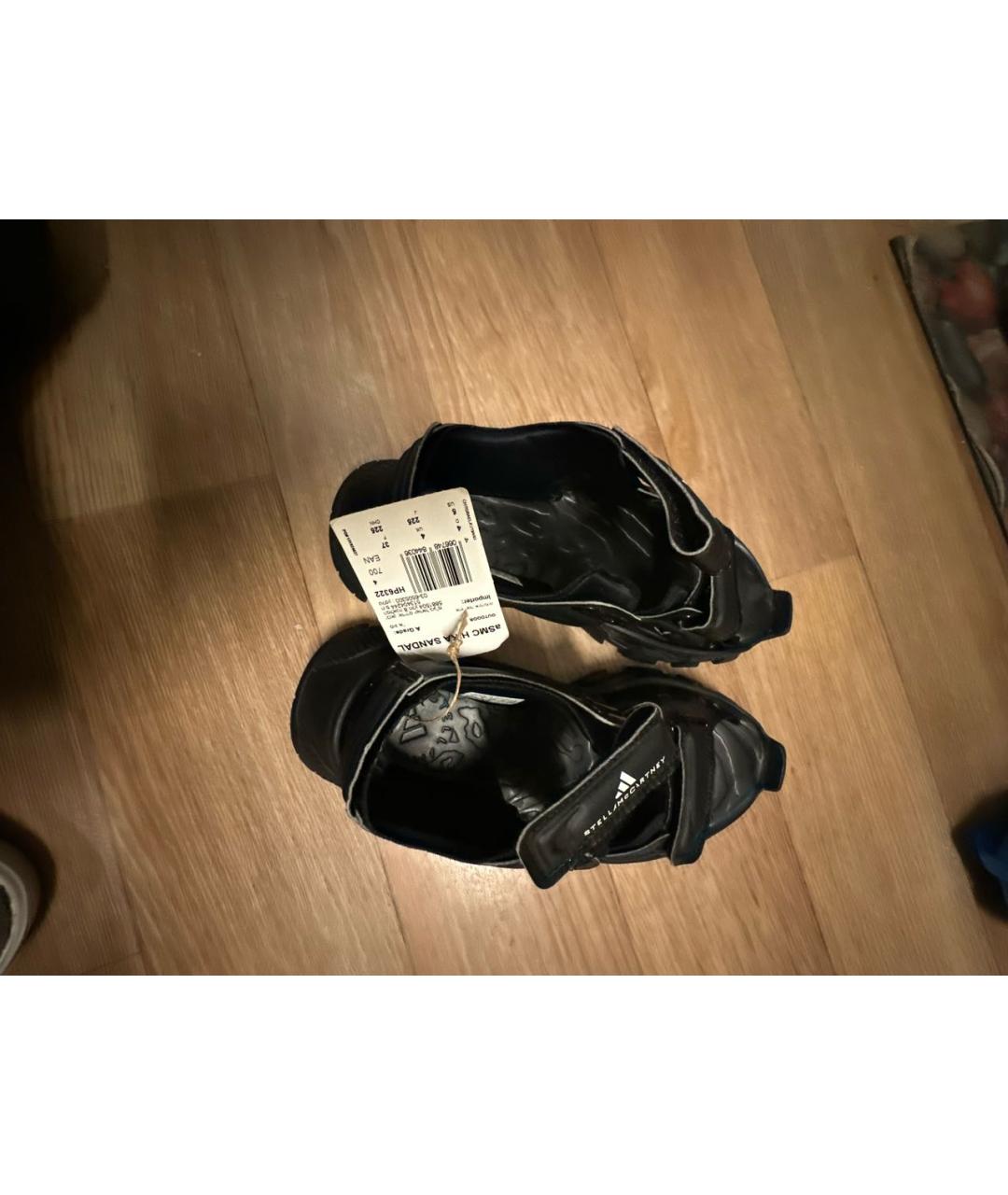 ADIDAS BY STELLA MCCARTNEY Черные сандалии, фото 5