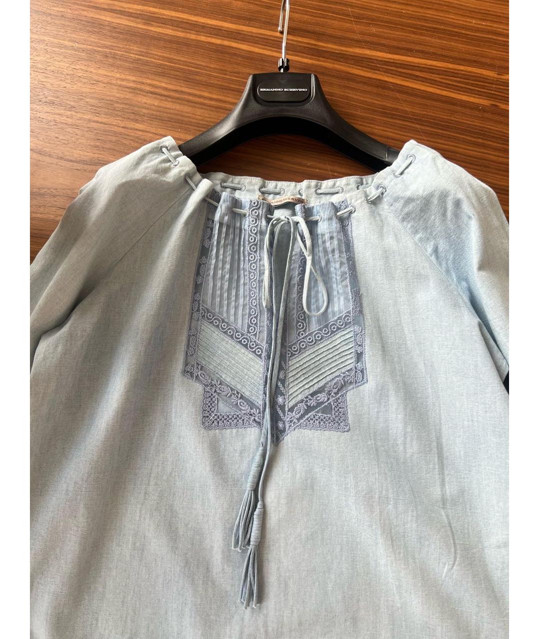 ERMANNO SCERVINO Голубой джемпер / свитер, фото 3