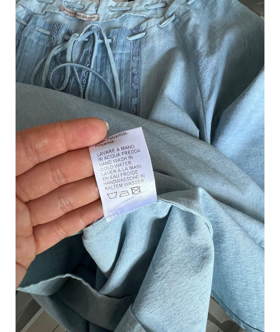 ERMANNO SCERVINO Голубой джемпер / свитер, фото 5