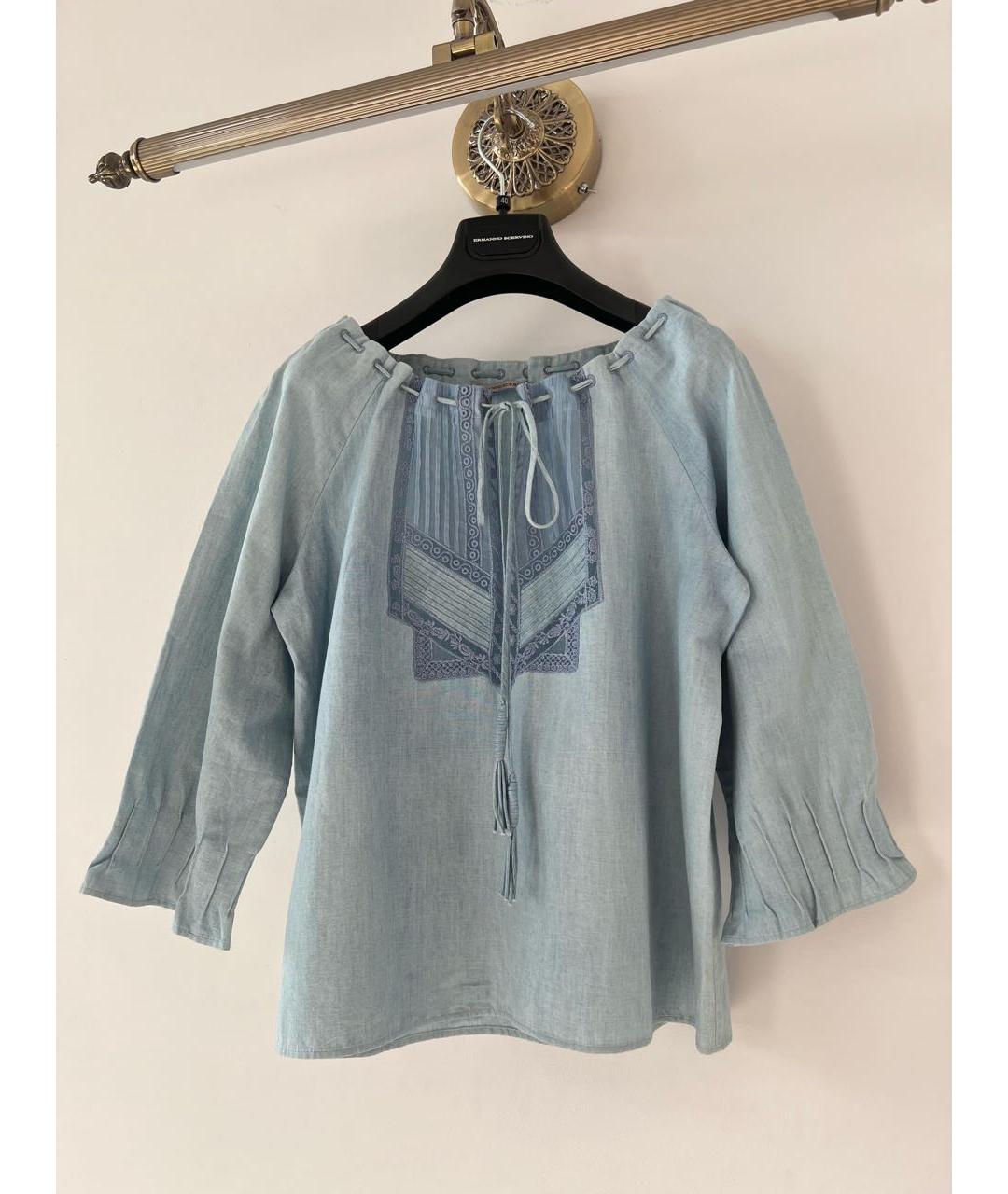 ERMANNO SCERVINO Голубой джемпер / свитер, фото 9