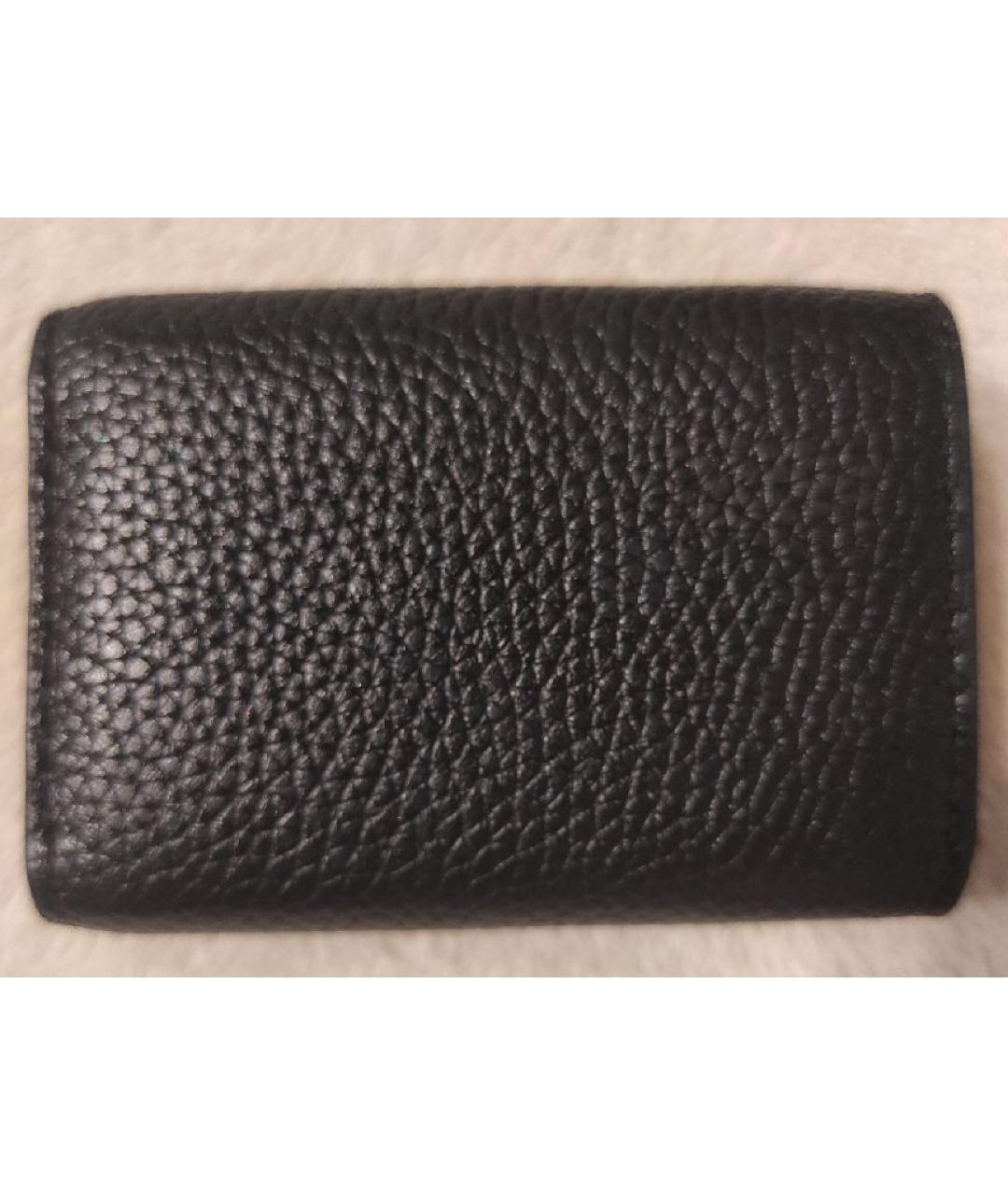 MICHAEL KORS Черный кожаный кошелек, фото 3