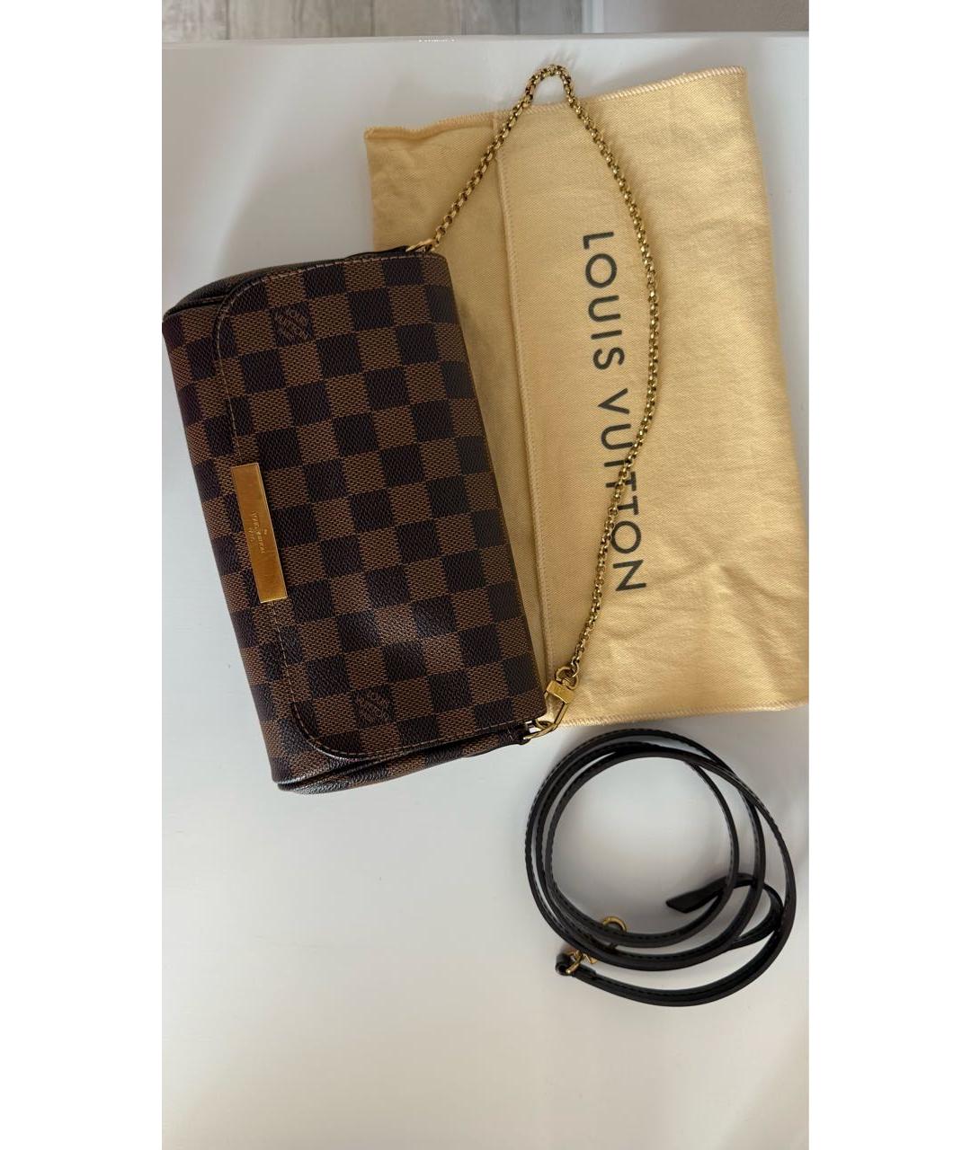 LOUIS VUITTON Коричневая сумка через плечо, фото 6