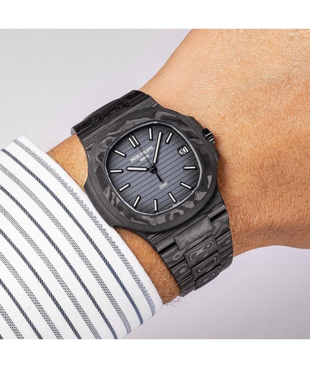 PATEK PHILIPPE Черные карбоновые часы, фото 2