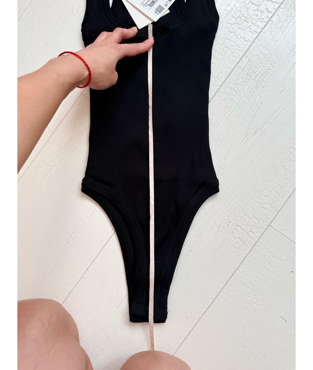 JACQUEMUS Черное хлопковое боди, фото 6