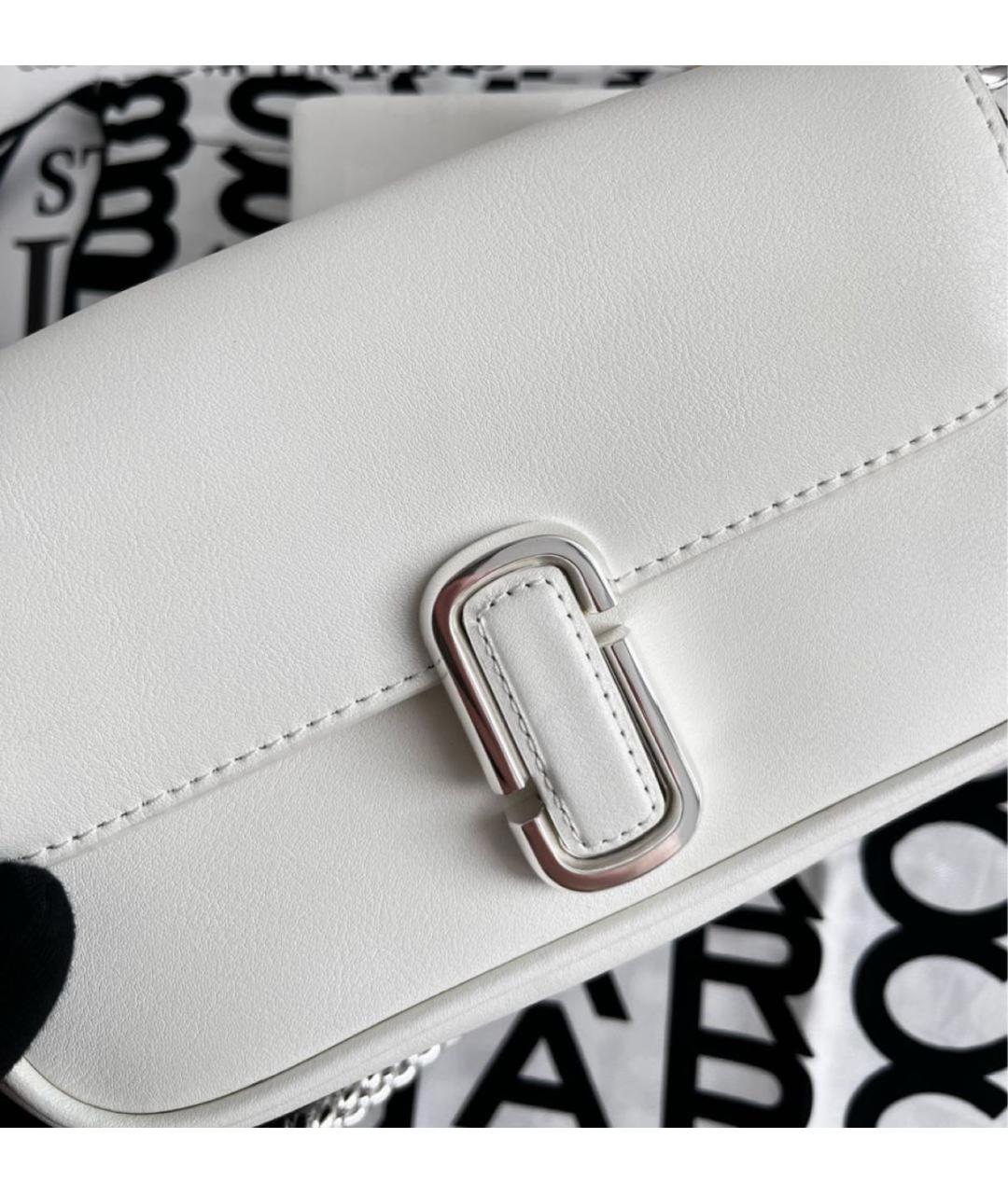 MARC JACOBS Белая кожаная сумка через плечо, фото 4