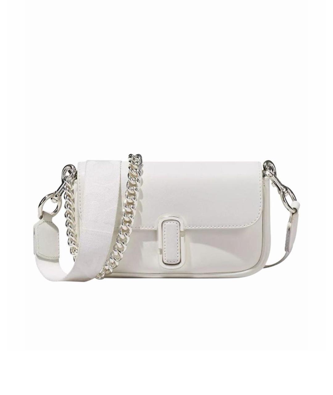 MARC JACOBS Белая кожаная сумка через плечо, фото 9
