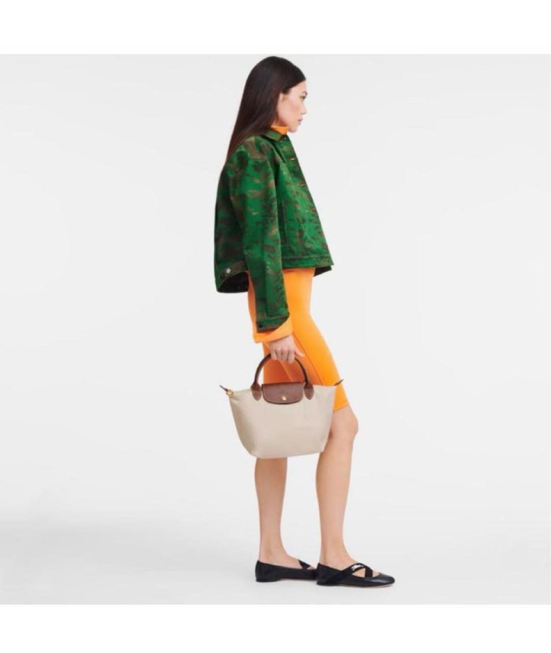 LONGCHAMP Бежевая сумка тоут, фото 5