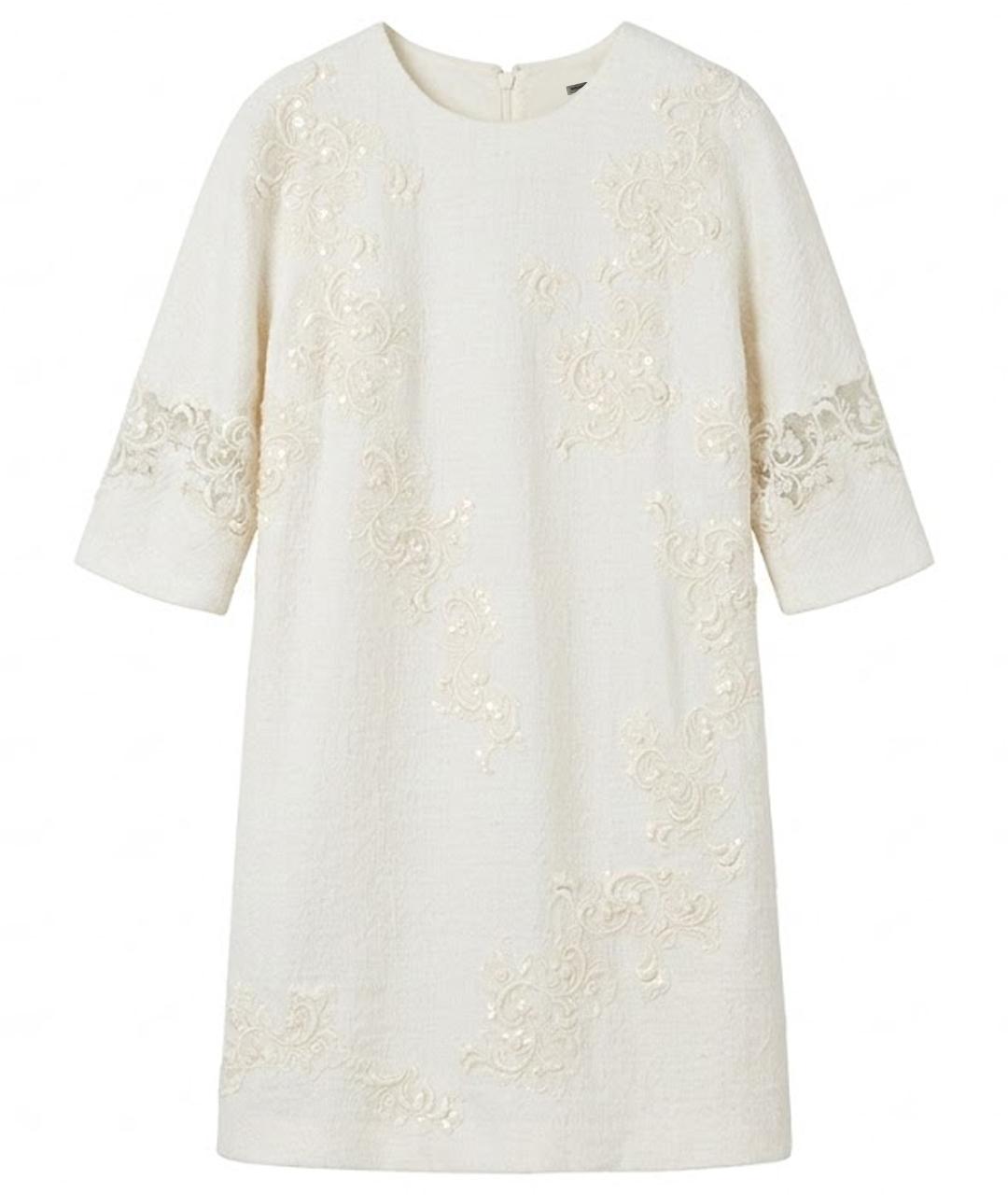 ERMANNO SCERVINO Бежевое повседневное платье, фото 1