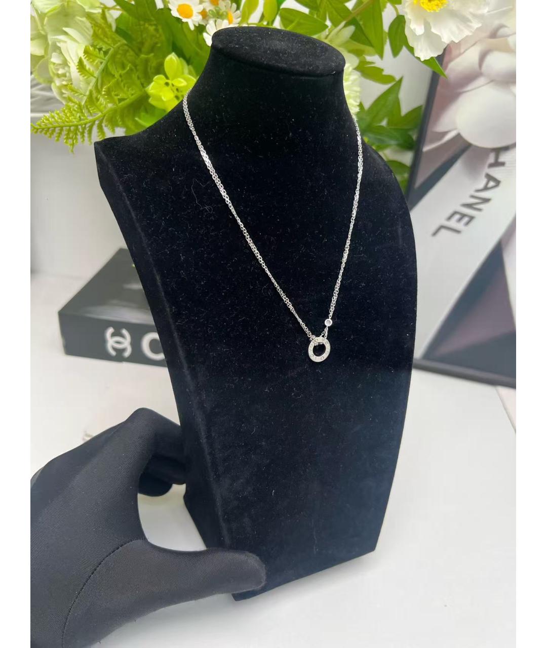 CARTIER Серебряное колье из белого золота, фото 3