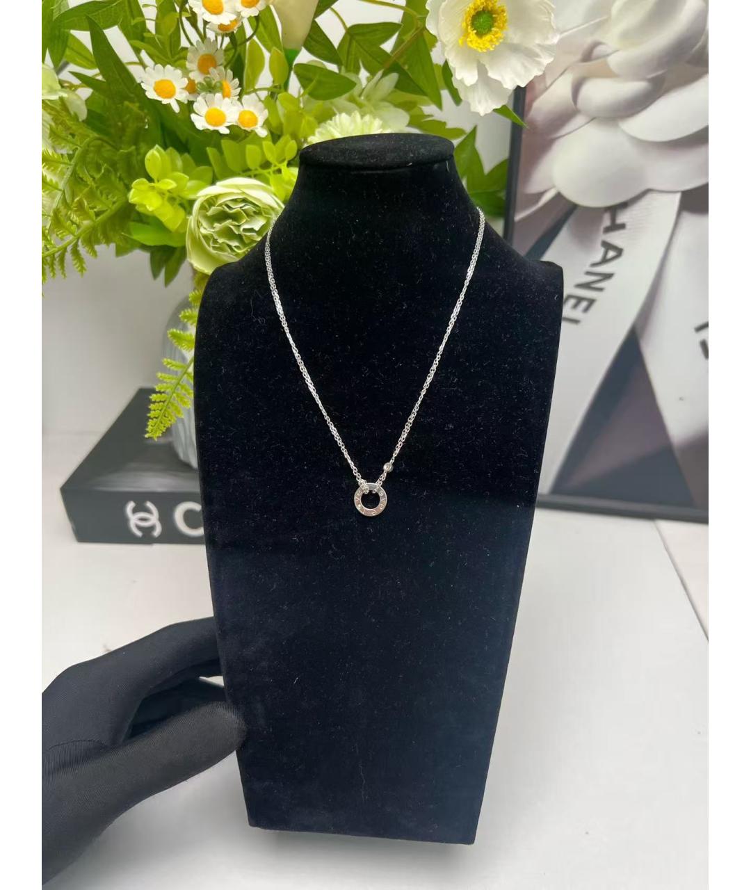 CARTIER Серебряное колье из белого золота, фото 2