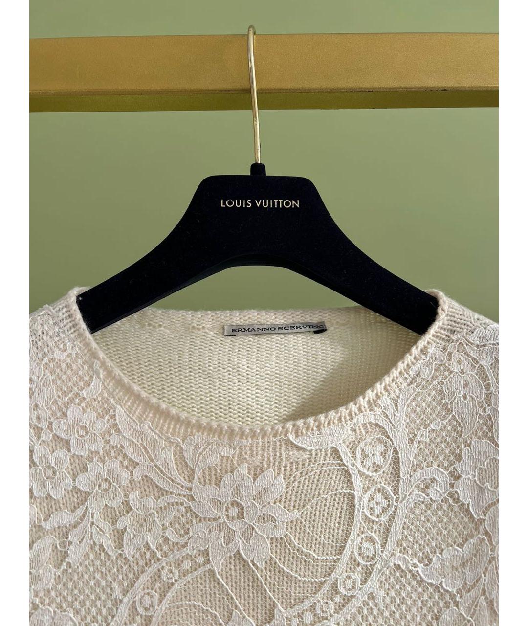 ERMANNO SCERVINO Бежевая майка, фото 3