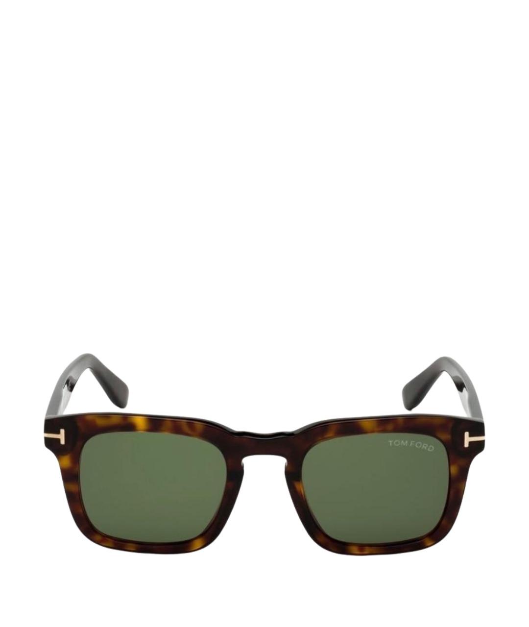 TOM FORD Коричневые пластиковые солнцезащитные очки, фото 1
