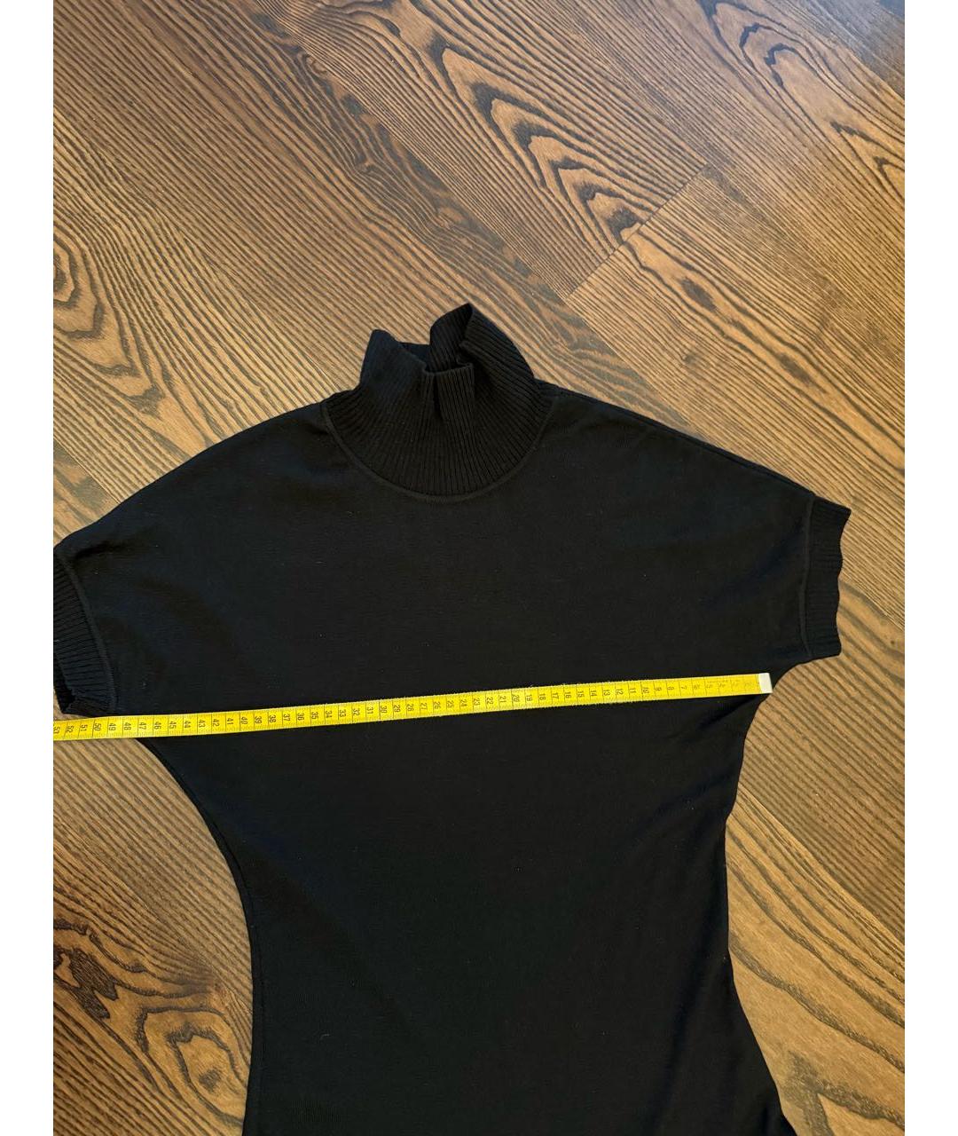 ROBERTO CAVALLI Черное шерстяное повседневное платье, фото 6