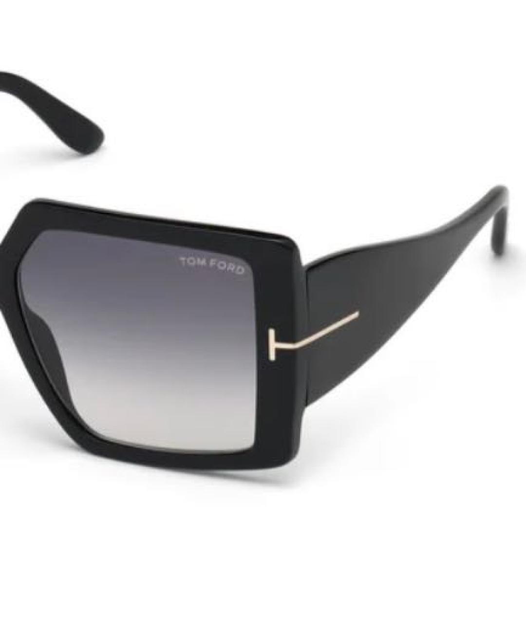 TOM FORD Черные пластиковые солнцезащитные очки, фото 3