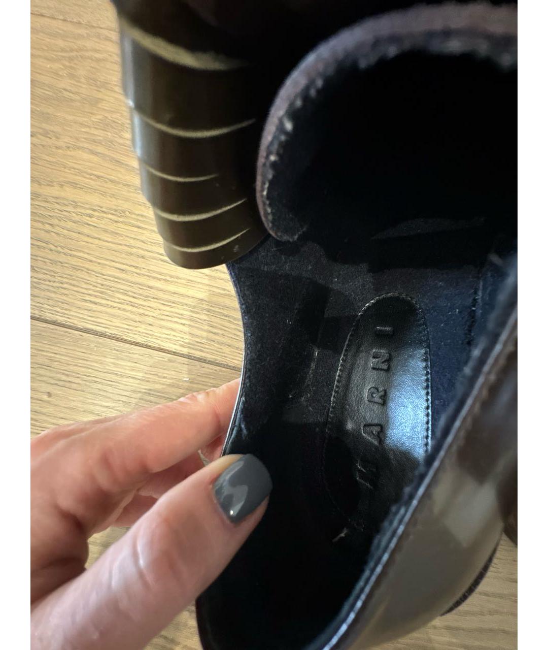 MARNI Коричневые кожаные брогги и оксфорды, фото 6