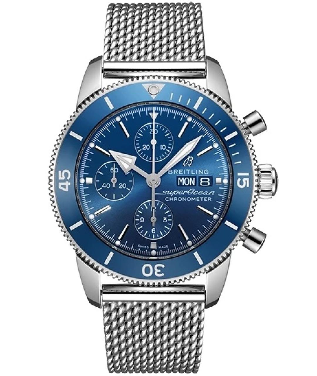 BREITLING Синие металлические часы, фото 5