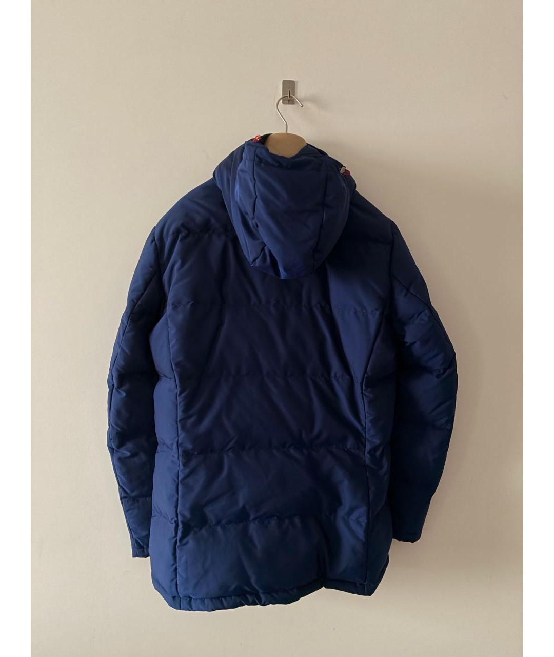 ISAIA Темно-синяя полиэстеровая куртка, фото 2