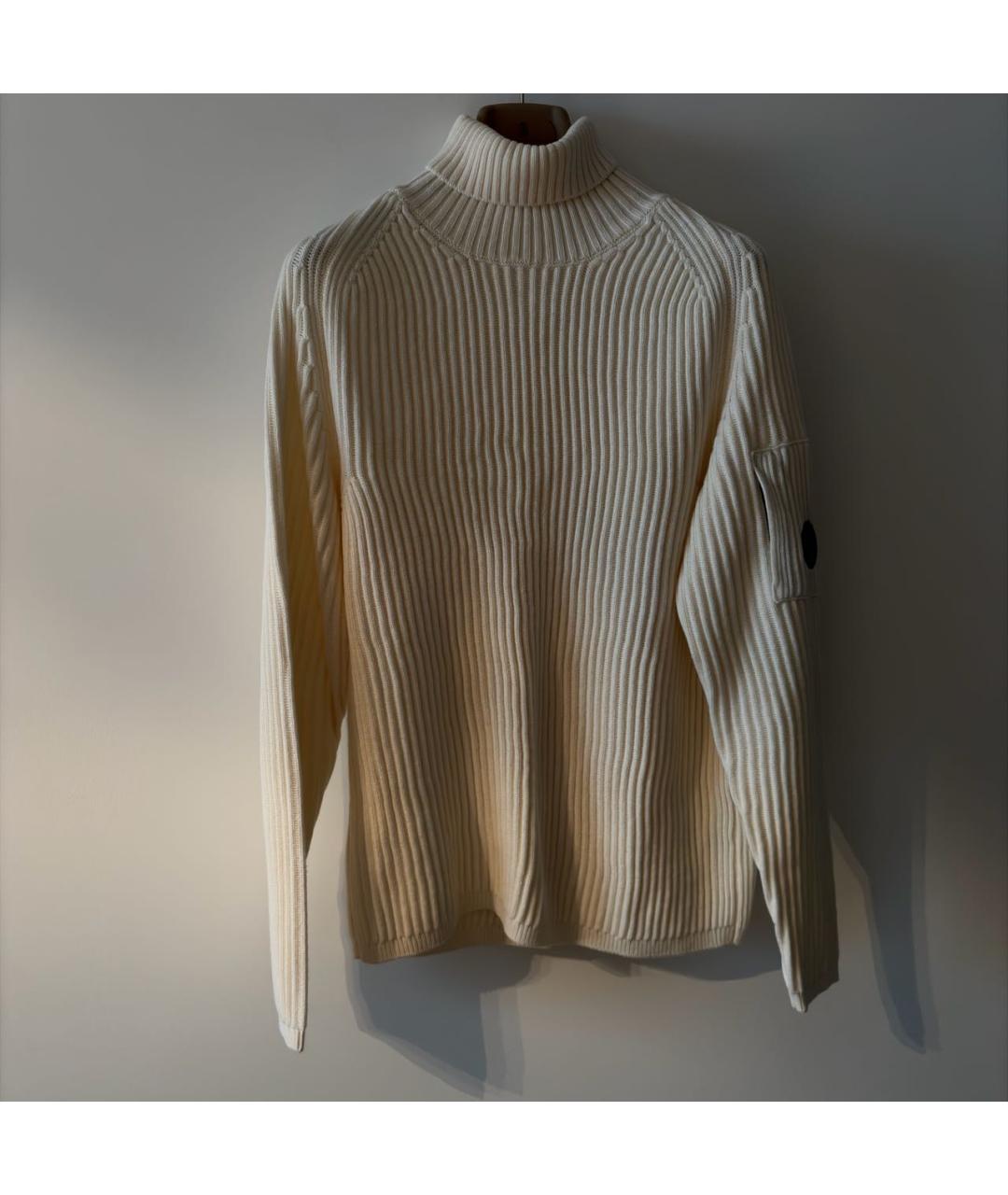 CP COMPANY Бежевая шерстяная водолазка, фото 5