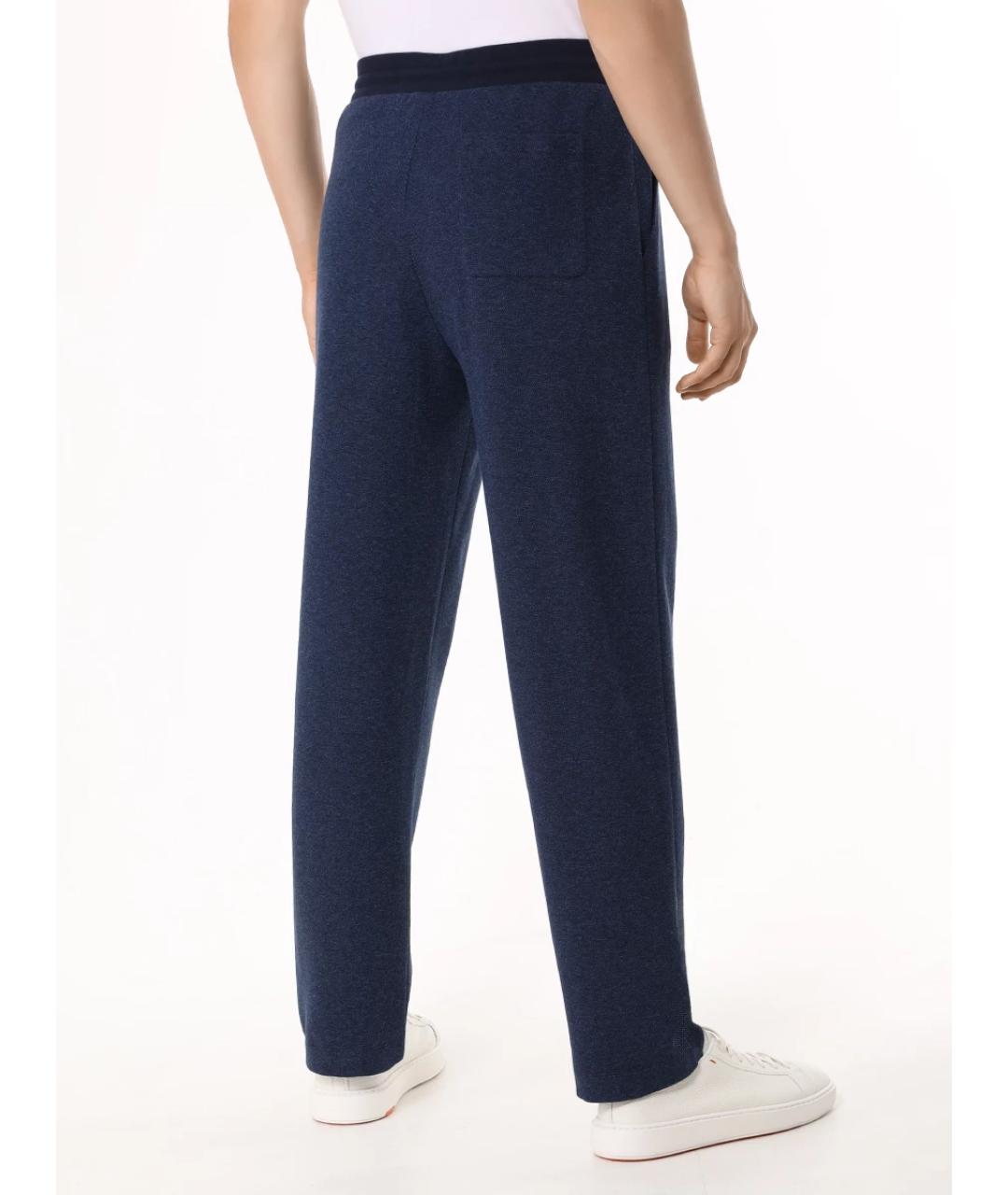 CANALI Синий хлопковый спортивный костюм, фото 7