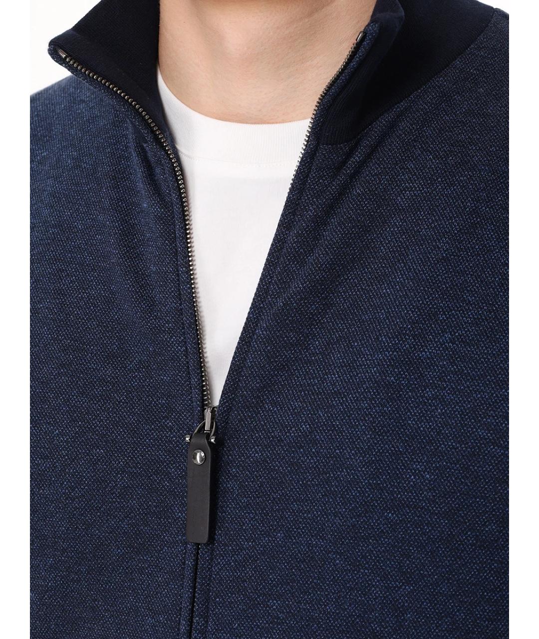 CANALI Синий хлопковый спортивный костюм, фото 5