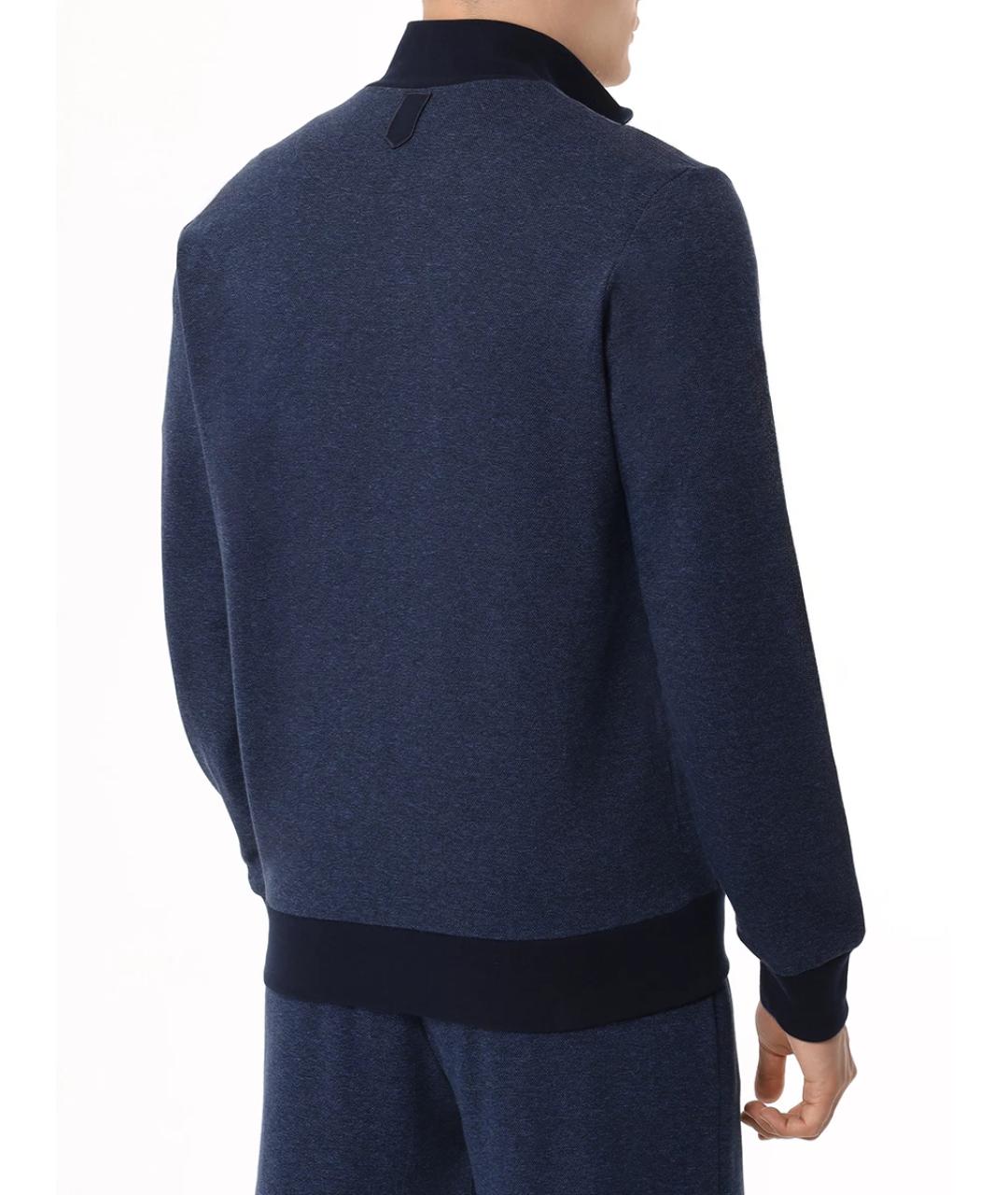 CANALI Синий хлопковый спортивный костюм, фото 3