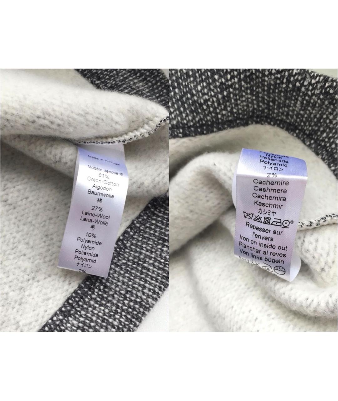 KENZO Антрацитовый хлопковый джемпер / свитер, фото 2