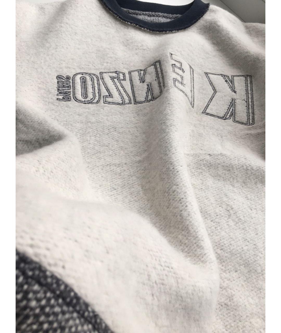 KENZO Антрацитовый хлопковый джемпер / свитер, фото 6