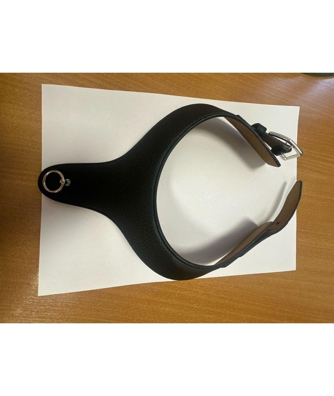 AGNONA Черный кожаный чокер, фото 5