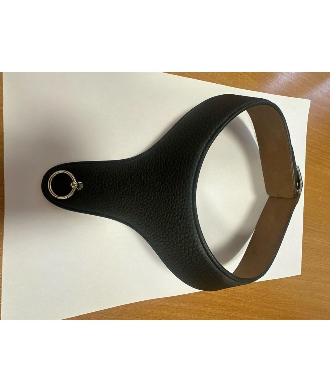 AGNONA Черный кожаный чокер, фото 2