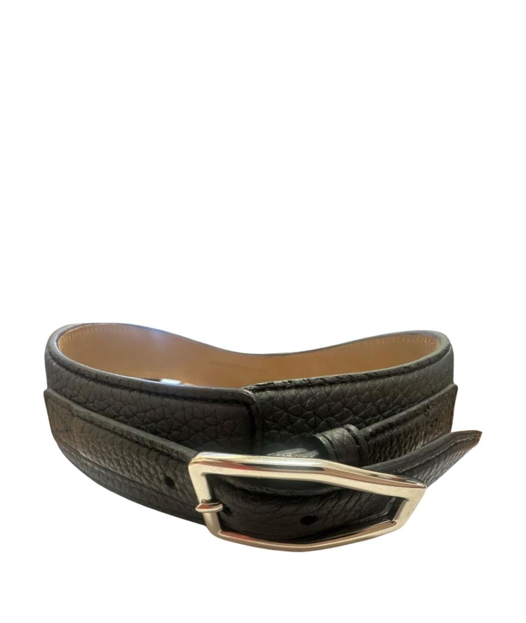 AGNONA Черный кожаный чокер, фото 1