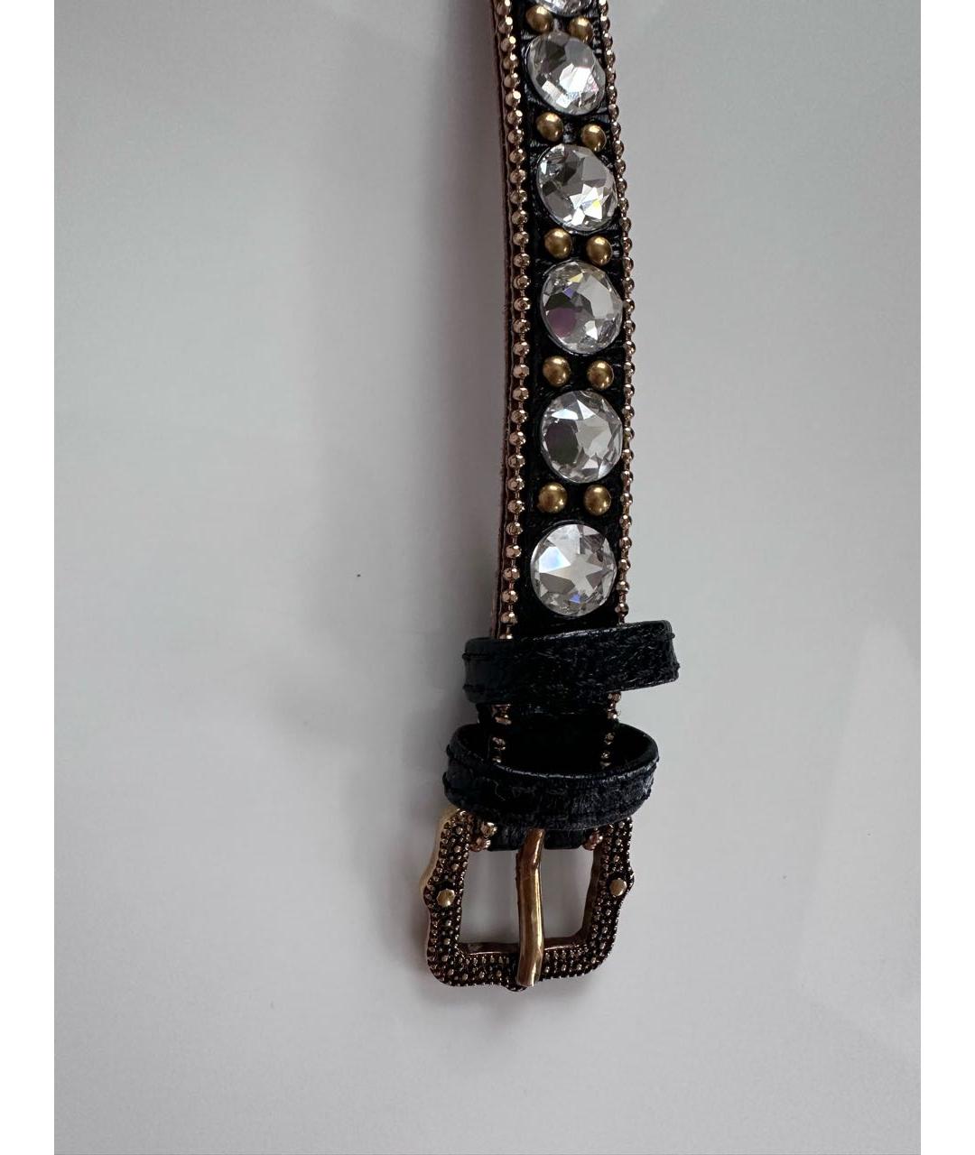 GUCCI Черный кожаный чокер, фото 3