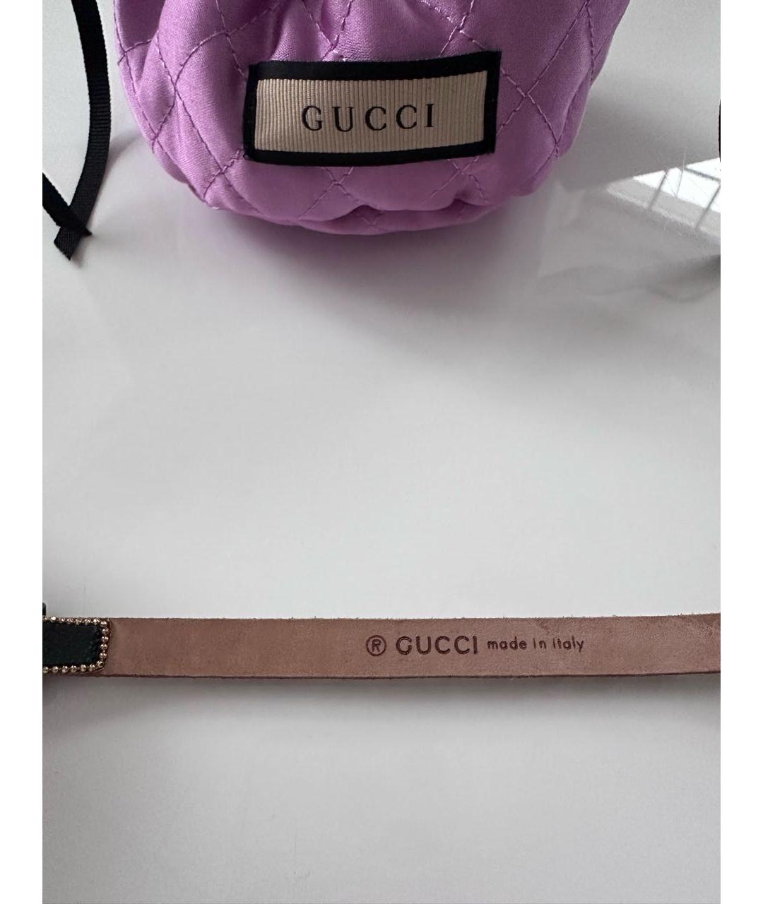 GUCCI Черный кожаный чокер, фото 4